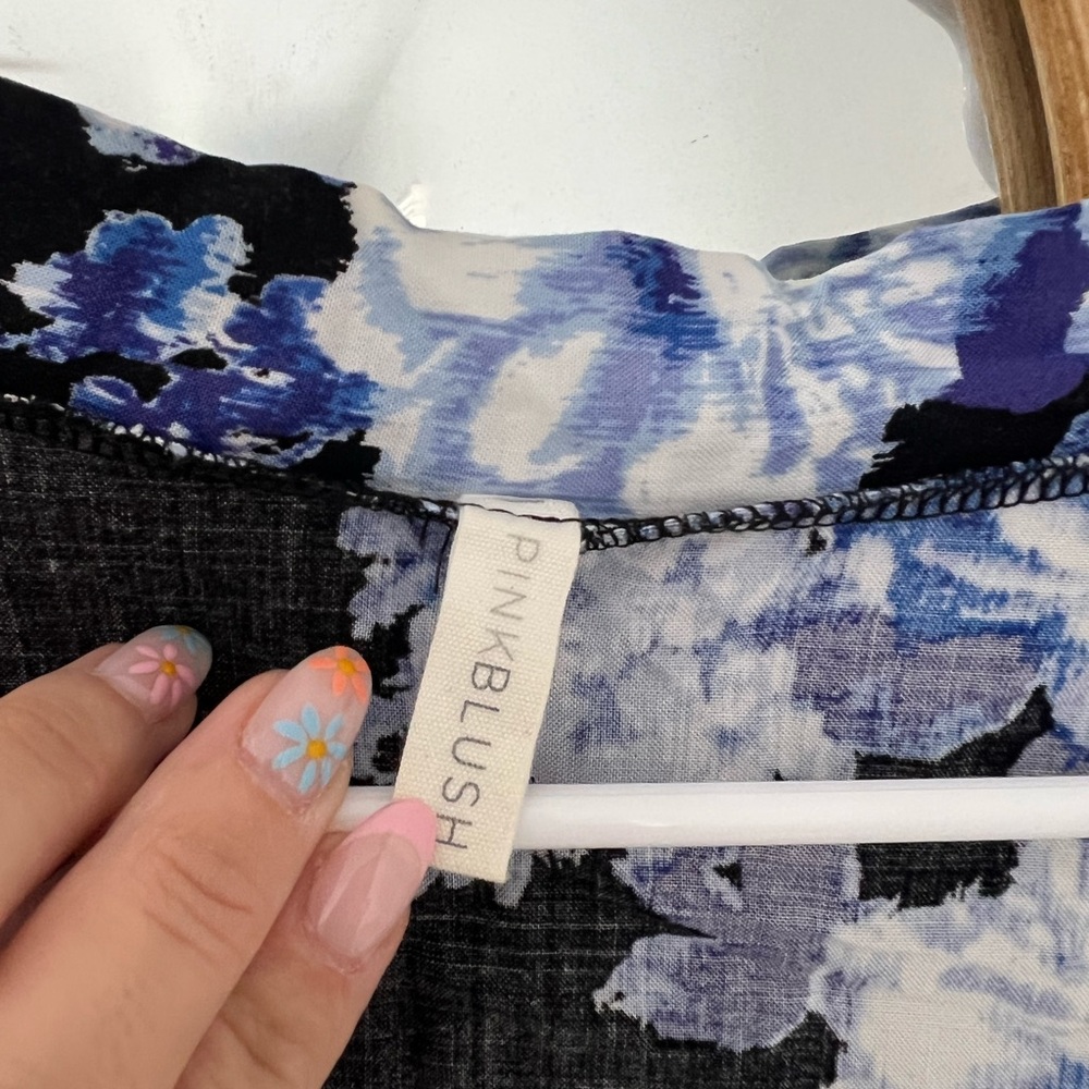 PinkBlush Blue Rose Robe - O/S - Picture 4 of 4